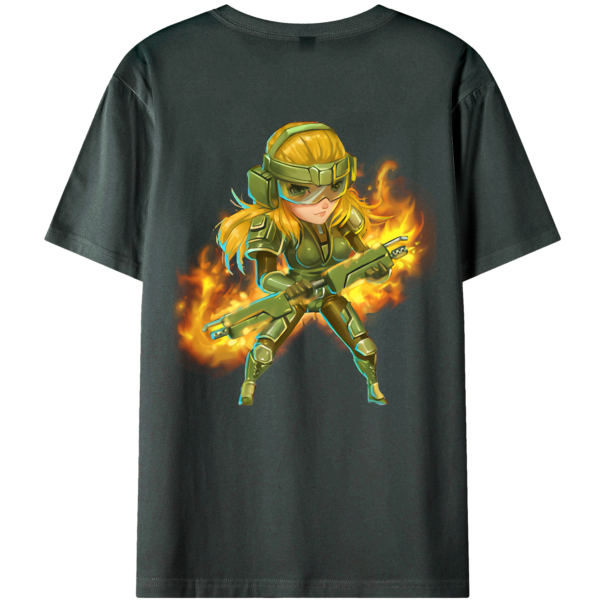 （画像用） リーグ・オブ・レジェンド League of Legends LOL 綿100％ メンズ半袖Tシャツ（バックプリント） 通気性